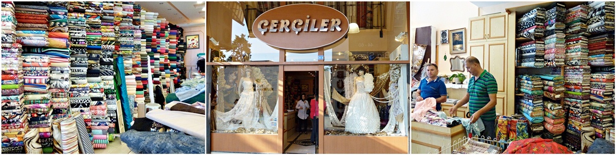 Stoffladen, Kleiderstoffe, Stoffe fuer Heimtextilien, Antalya